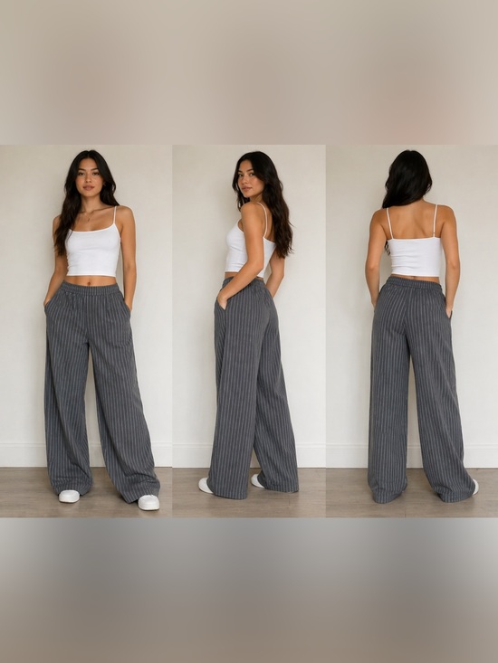 Ardene Pants - NWT- Ardene Brown Pinstripe Women's Trousers
